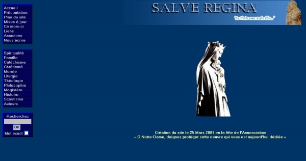 Pour les nostalgiques, la page d'accueil originale